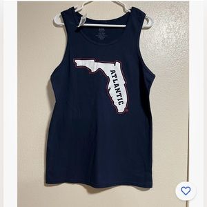 MV Sport mens Atlantic cut arm tank top Navy blue New